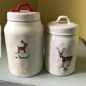 Rae Dunn Reindeer Canisters